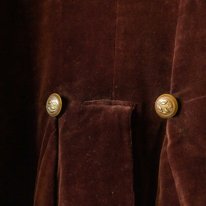 BRITISH HORSE RIDING VELVET HORSE RIDING JACKET 1900'S VINTAGE