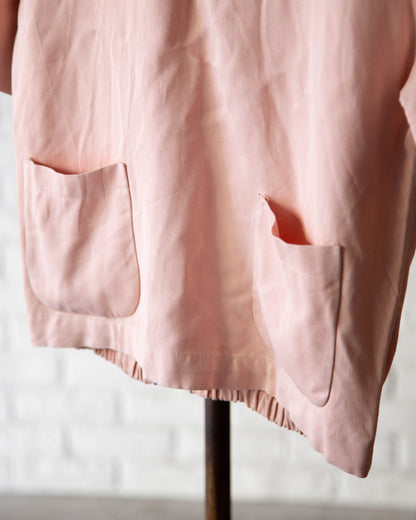UNKNOWN PINK BLACK PULLOVER SHIRTS 50'S VINTAGE