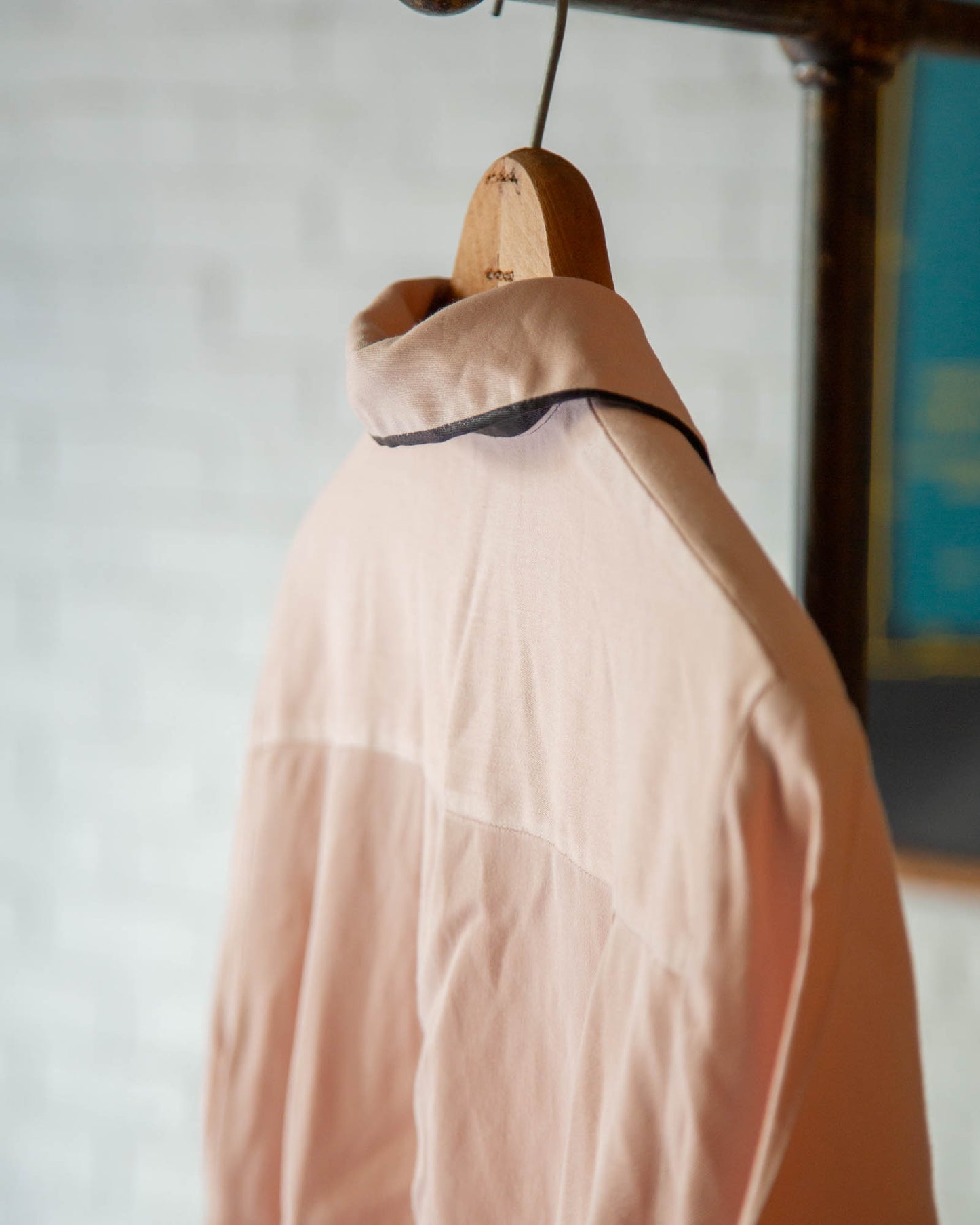 UNKNOWN PINK BLACK PULLOVER SHIRTS 50'S VINTAGE
