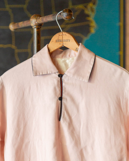 UNKNOWN PINK BLACK PULLOVER SHIRTS 50'S VINTAGE