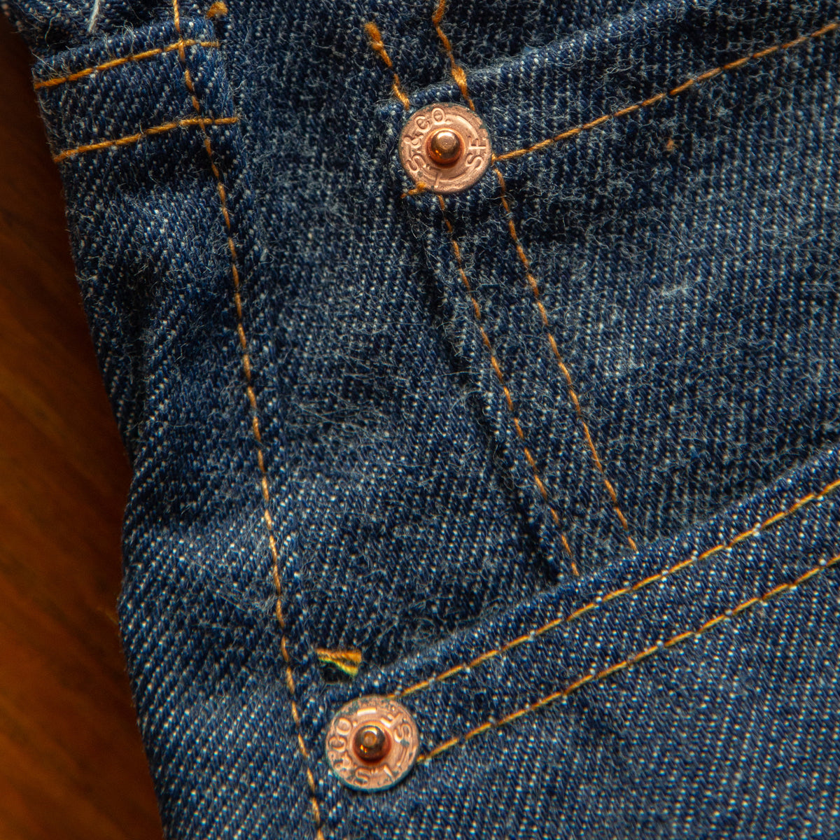 LEVI'S 501  BIGE JEANS 1960'S DEADSTOCK W32L32