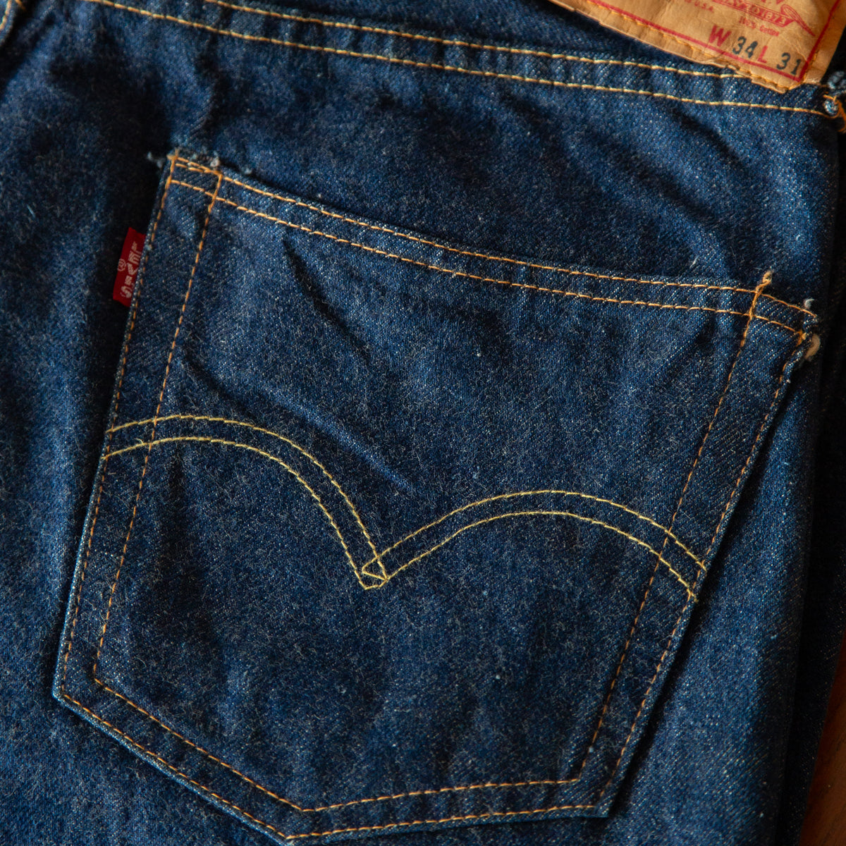 1960's LEVI'S 501 501 BIGE JEANS