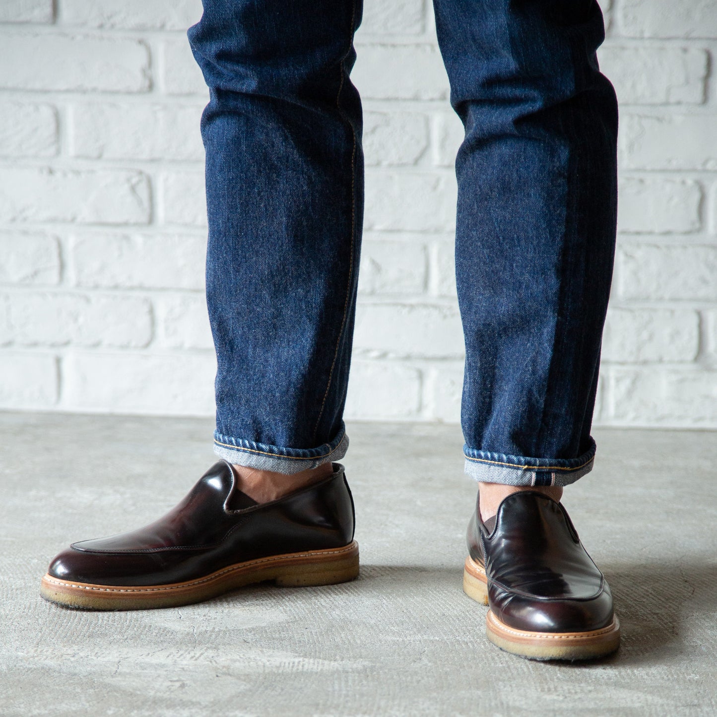 [WANDERER別注] RAGAZZO KING ”DAN” VAMP LOAFER COGNAC