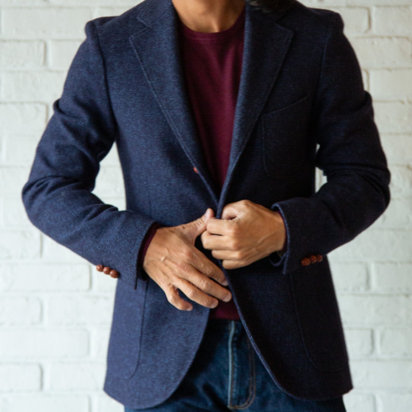 RRL INDIGO TWEED 3B JACKET DEAD STOCK