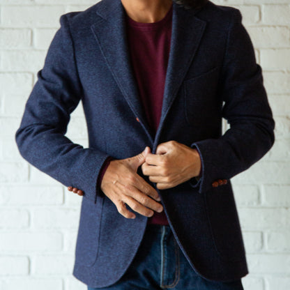 RRL INDIGO TWEED 3B JACKET DEAD STOCK