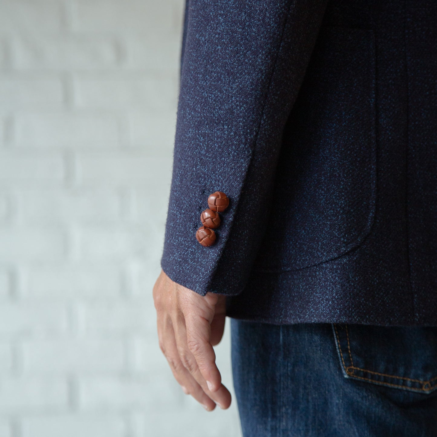 RRL INDIGO TWEED 3B JACKET DEAD STOCK