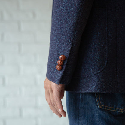 RRL INDIGO TWEED 3B JACKET DEAD STOCK