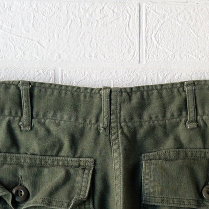 US ARMY COTTON SATEEN BAKER PANTS 1960'S VINTAGE(OG107)