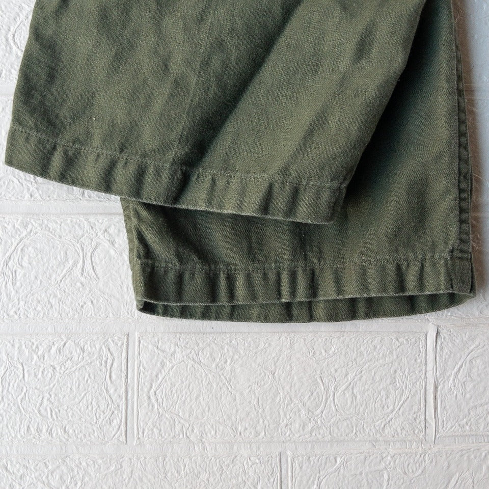 US ARMY COTTON SATEEN BAKER PANTS 1960'S VINTAGE(OG107)