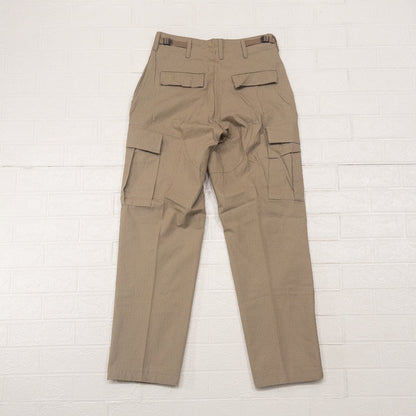 US ARMY BDU RIPSTOP CARGO PANTS 1980'S(COTTON100)KHAKI