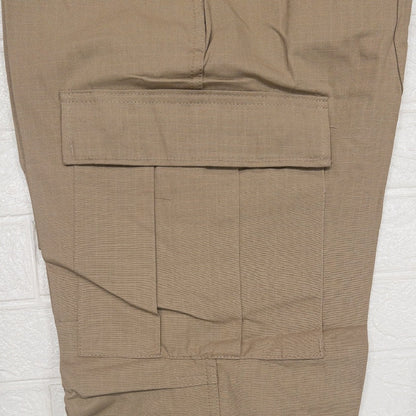 US ARMY BDU RIPSTOP CARGO PANTS 1980'S(COTTON100)KHAKI