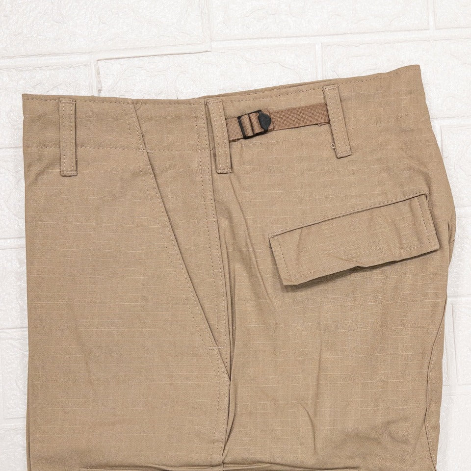 US ARMY BDU RIPSTOP CARGO PANTS 1980'S(COTTON100)KHAKI