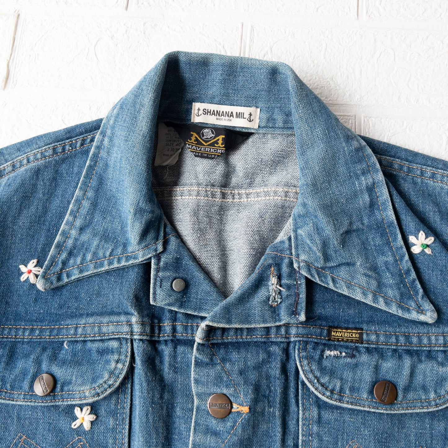 SHANANA MIL DAISY® MARVERICK DENIM JACKET 1970'S VINTAGE