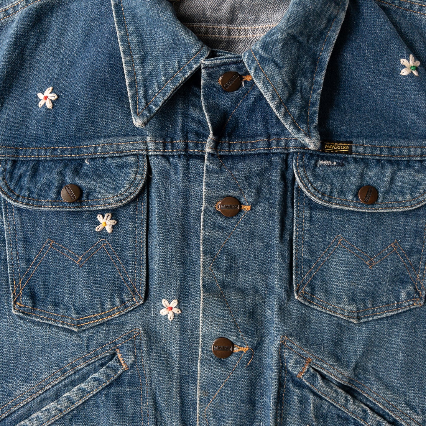 SHANANA MIL DAISY® MARVERICK DENIM JACKET 1970'S VINTAGE