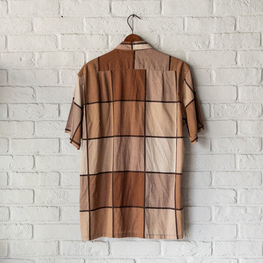 JAS .T.MULLIN & SONS SHORT SLEEVE CHECK SHIRTS 50'S VINTAGE