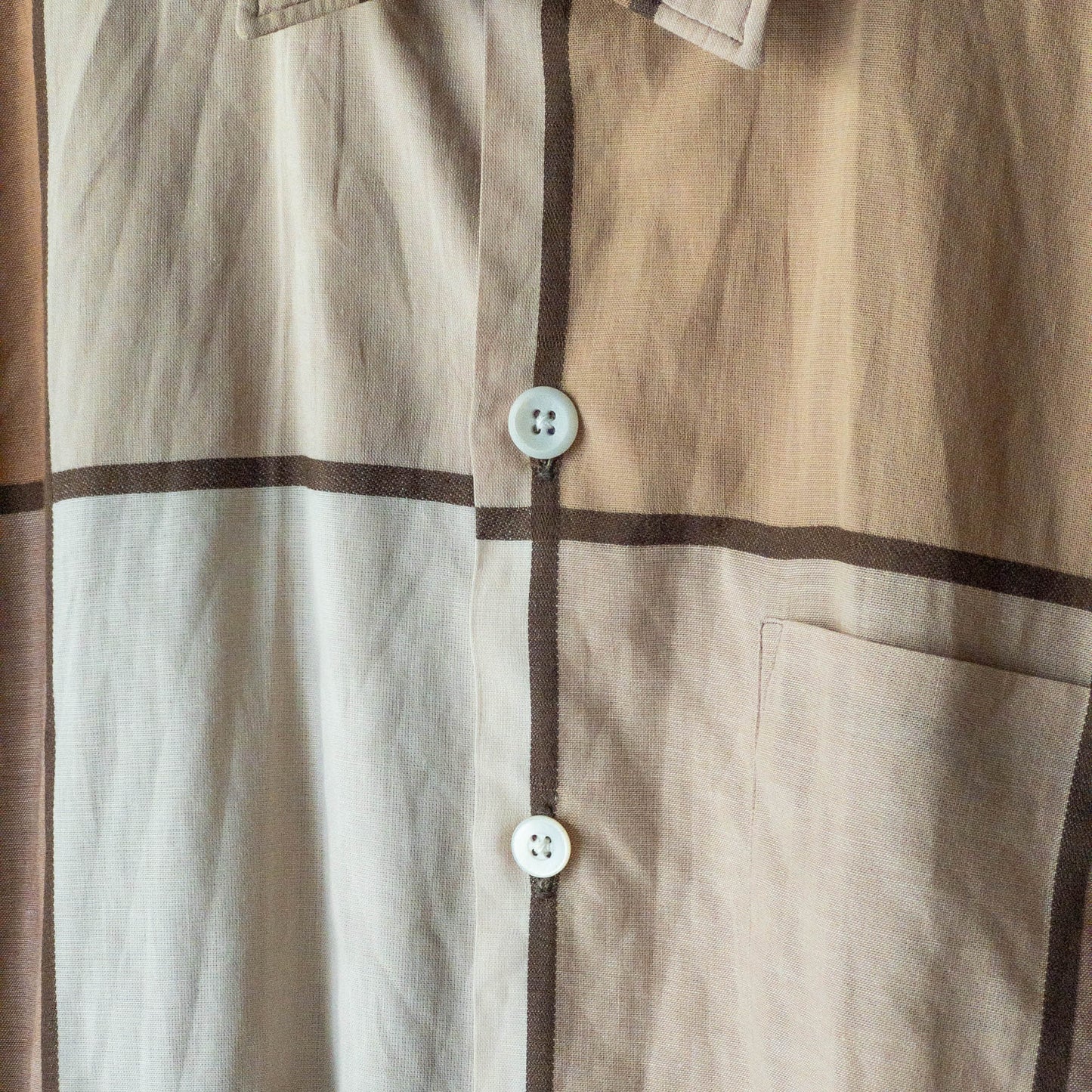 JAS .T.MULLIN & SONS SHORT SLEEVE CHECK SHIRTS 50'S VINTAGE