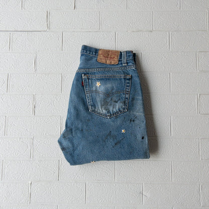 SHANANA MIL DAISY® LEVI'S 501XX PAINTED JEANS var.1