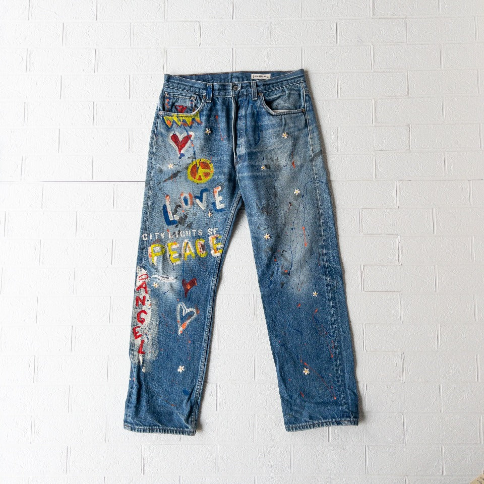 SHANANA MIL DAISY® LEVI'S 501XX PAINTED JEANS var.1