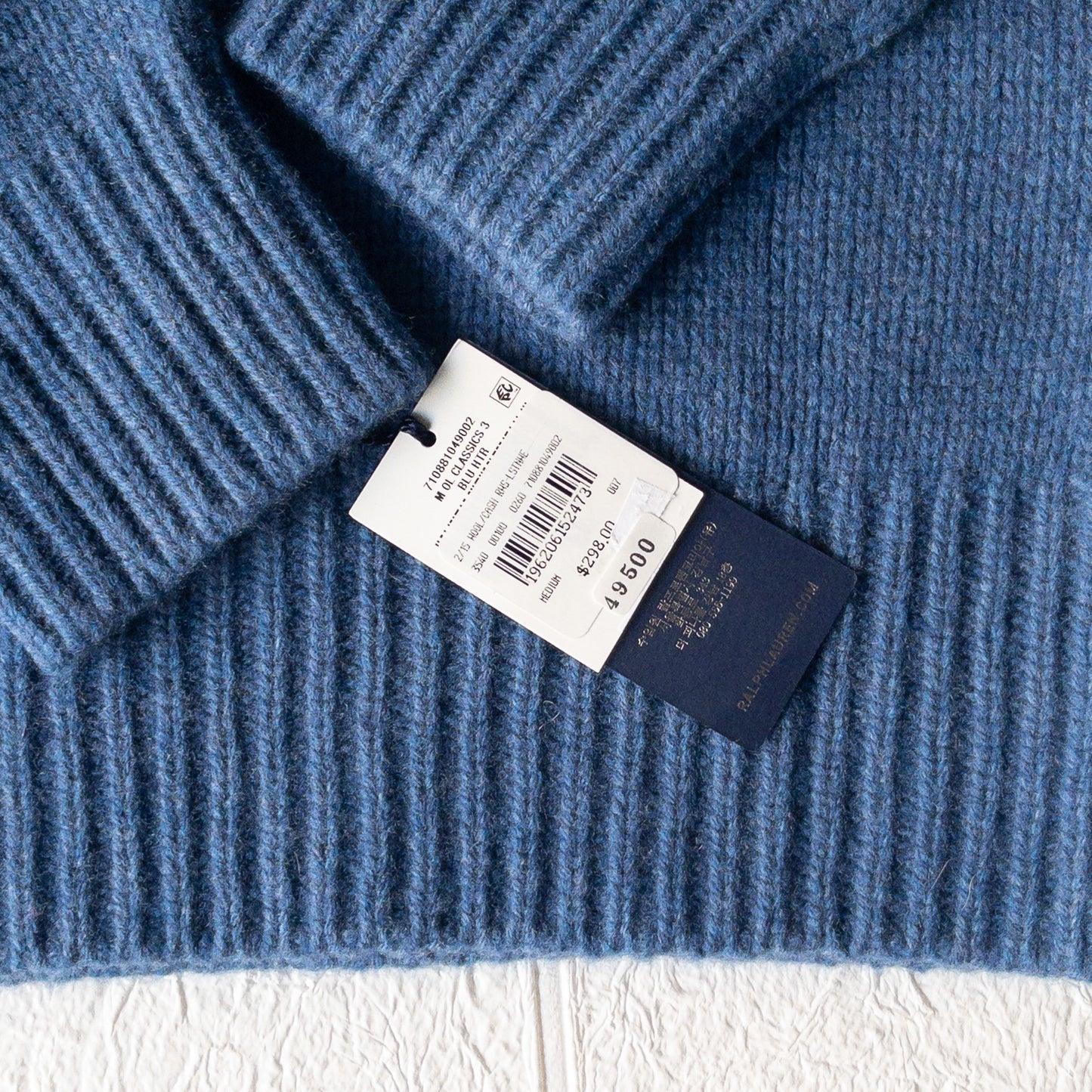 POLO RALPH LAUREN WOOL CASHIMERE POCKET TURTLE KNIT