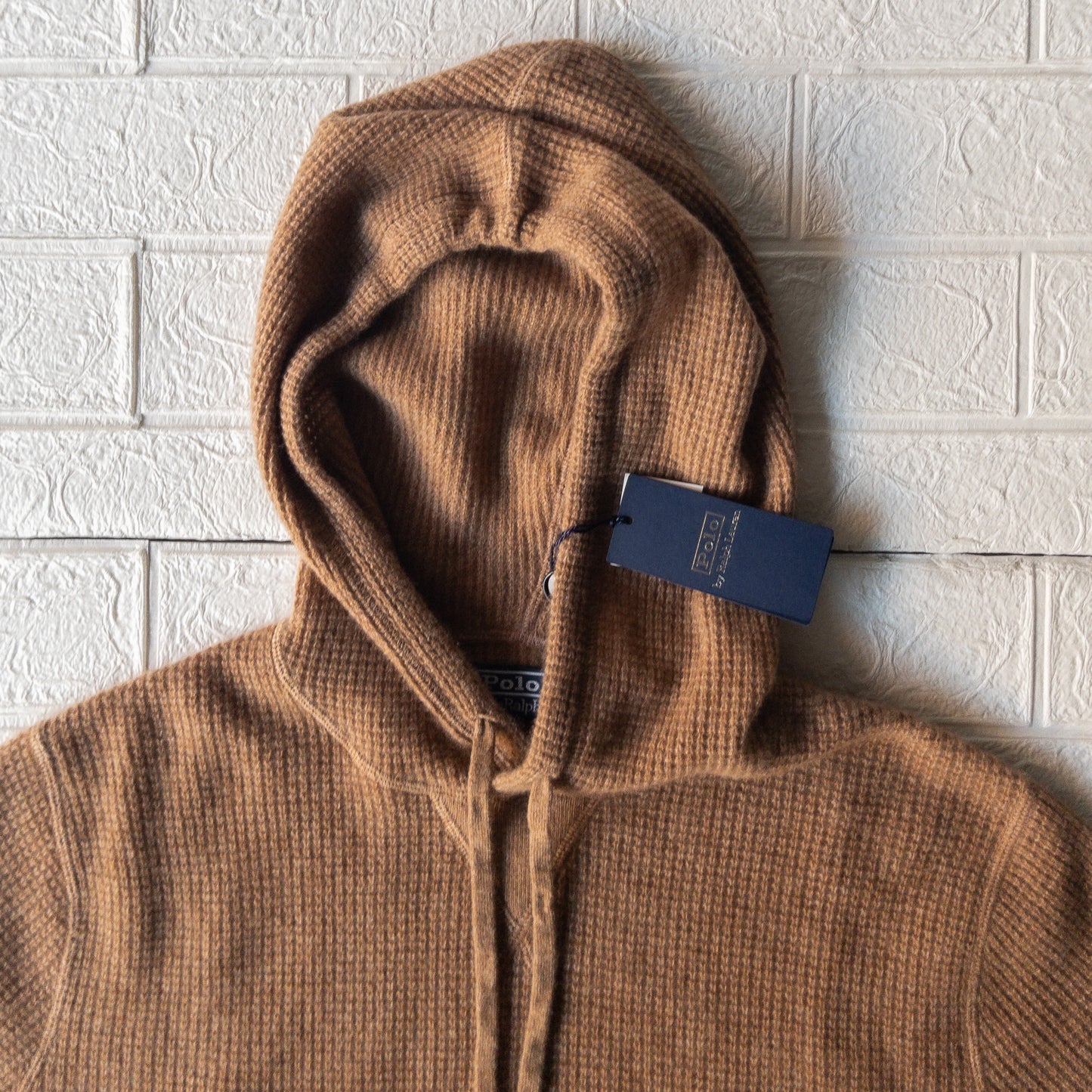 POLO RALPH LAUREN WASHBLE CASHMERE HOOD THERMAL KNIT