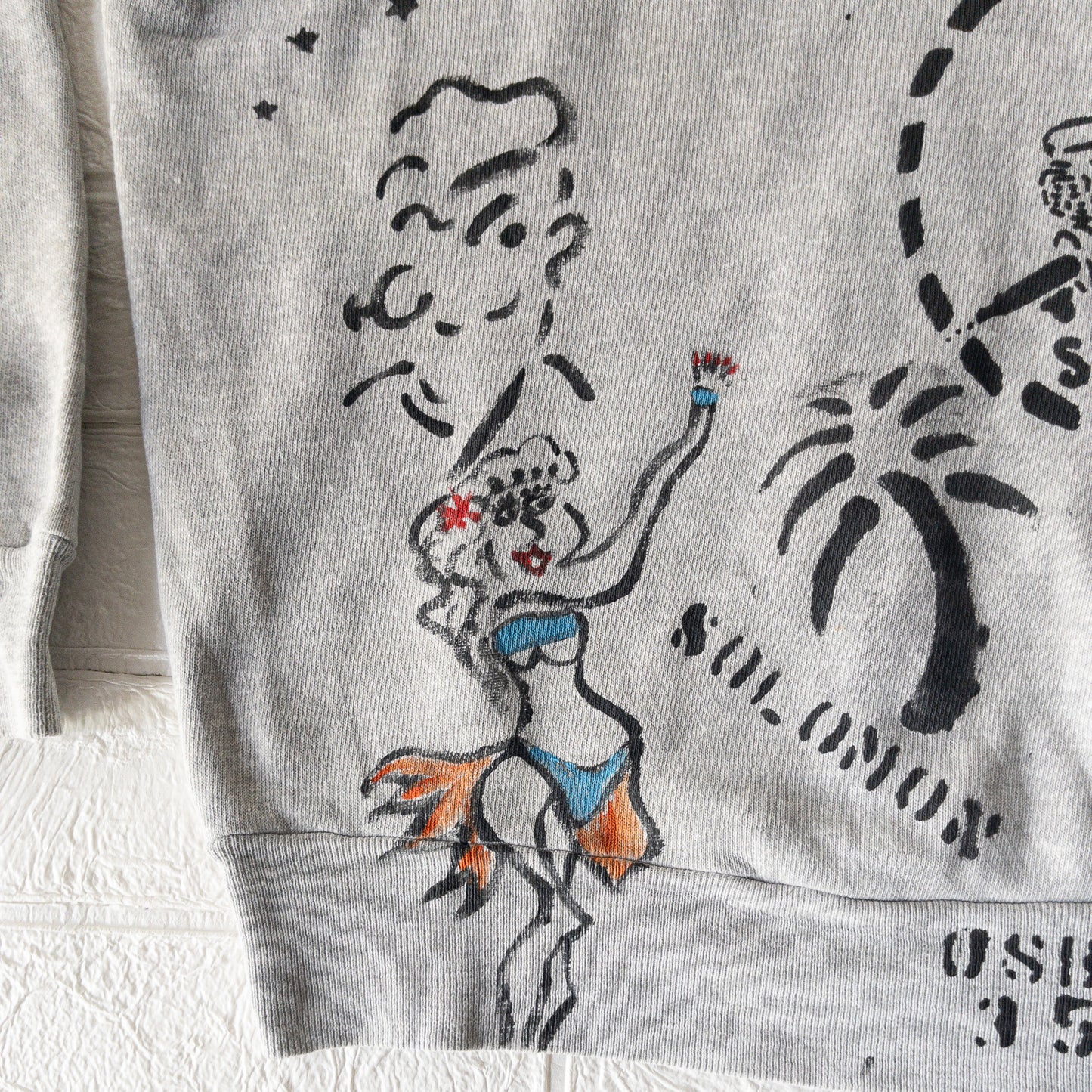 SHANANAMIL GYPSY USN PINUP HAND DRAWN  VINTAGE SWEAT SHIRTS LIMITED EDITION 006