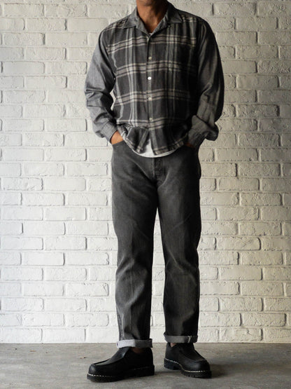 BLUMINGDALE'S BLACK CHECK SHIRTS 60'S VINTAGE