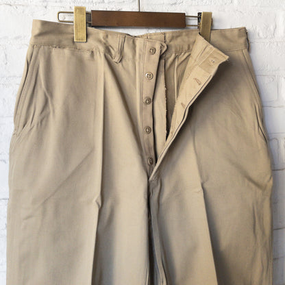 US ARMY M51 LIGHT WEIGHT CHINO TROUSERS PANTS 52'S DEAD STOCK var.3