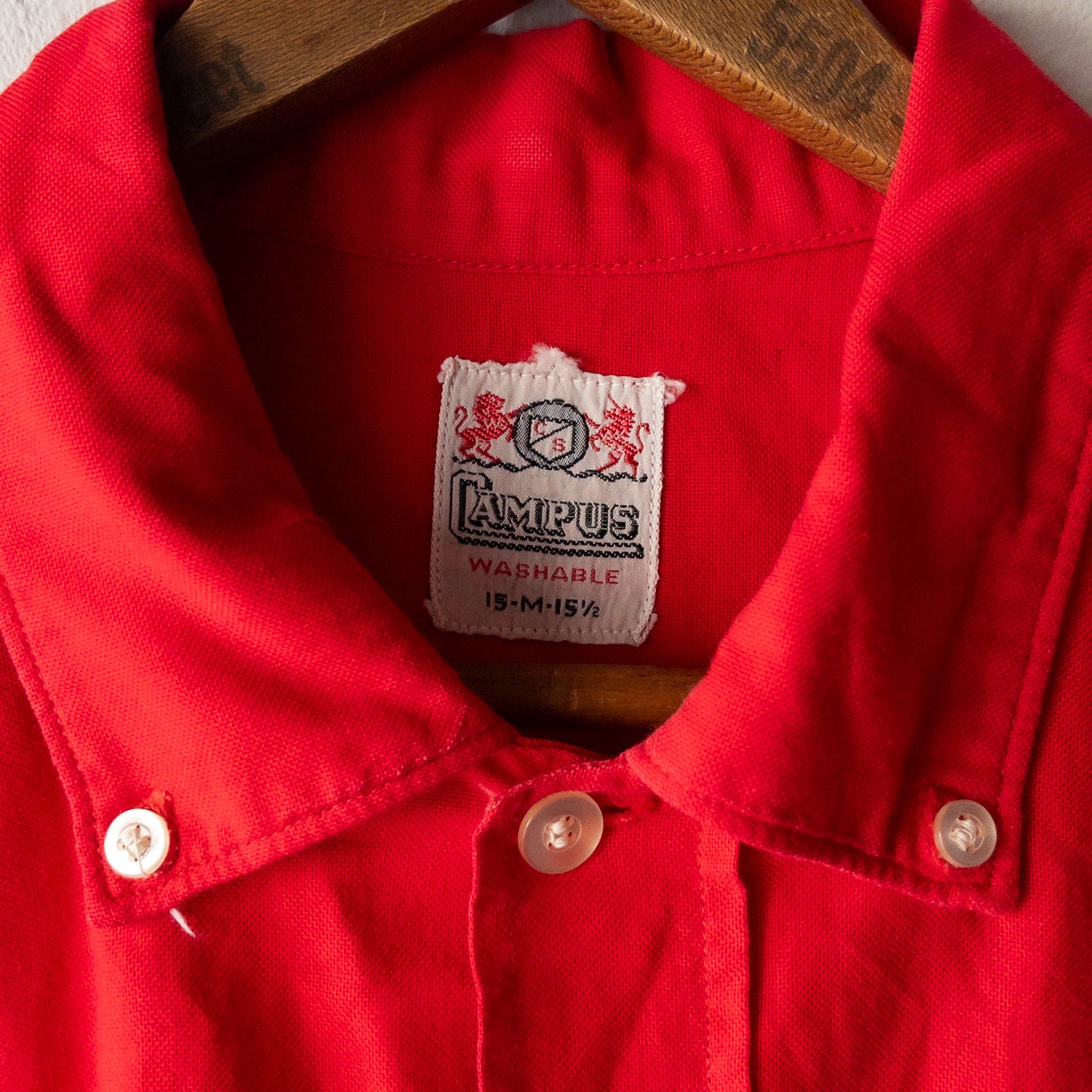 CAMPUS SOLID COLOR B.D. SHIRTS 50'S VINTAGE