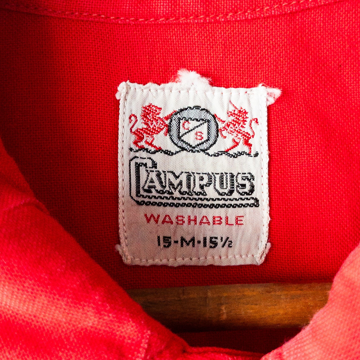CAMPUS SOLID COLOR B.D. SHIRTS 50'S VINTAGE