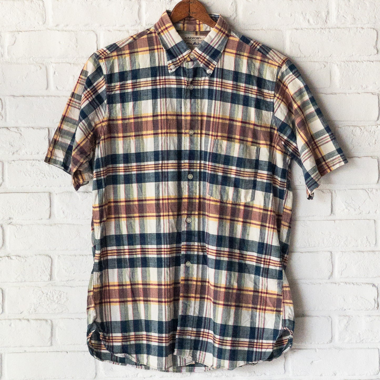ARROW B.D.PATTERN MADRAS SHIRTS 60'S VINTAGE