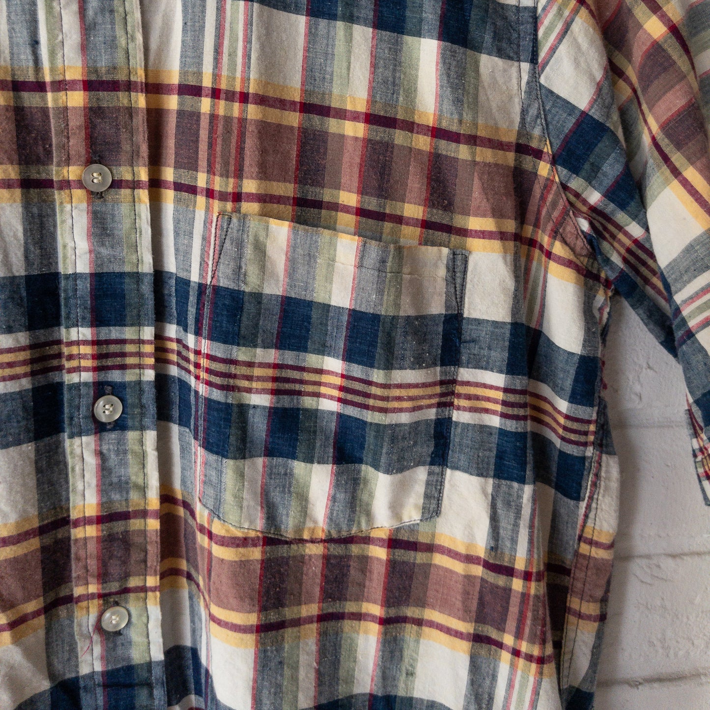ARROW B.D.PATTERN MADRAS SHIRTS 60'S VINTAGE