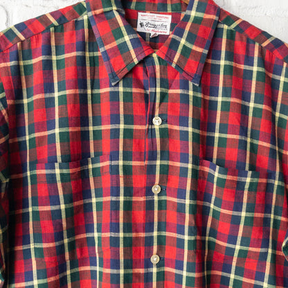 HATHAWAY REGURAR COLOR BOX STYLE CHECK PATEERN 60'S SHORT SLEEVE SHIRTS