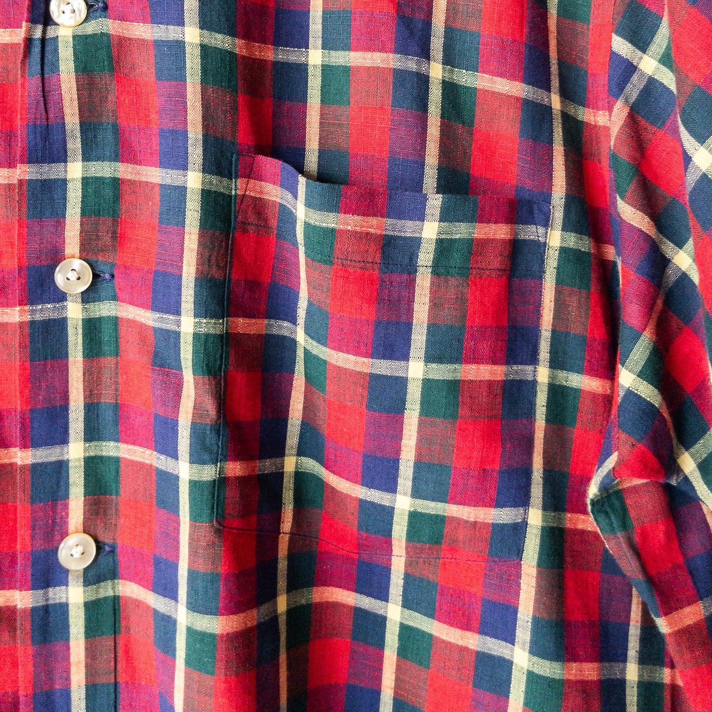 HATHAWAY REGURAR COLOR BOX STYLE CHECK PATEERN 60'S SHORT SLEEVE SHIRTS