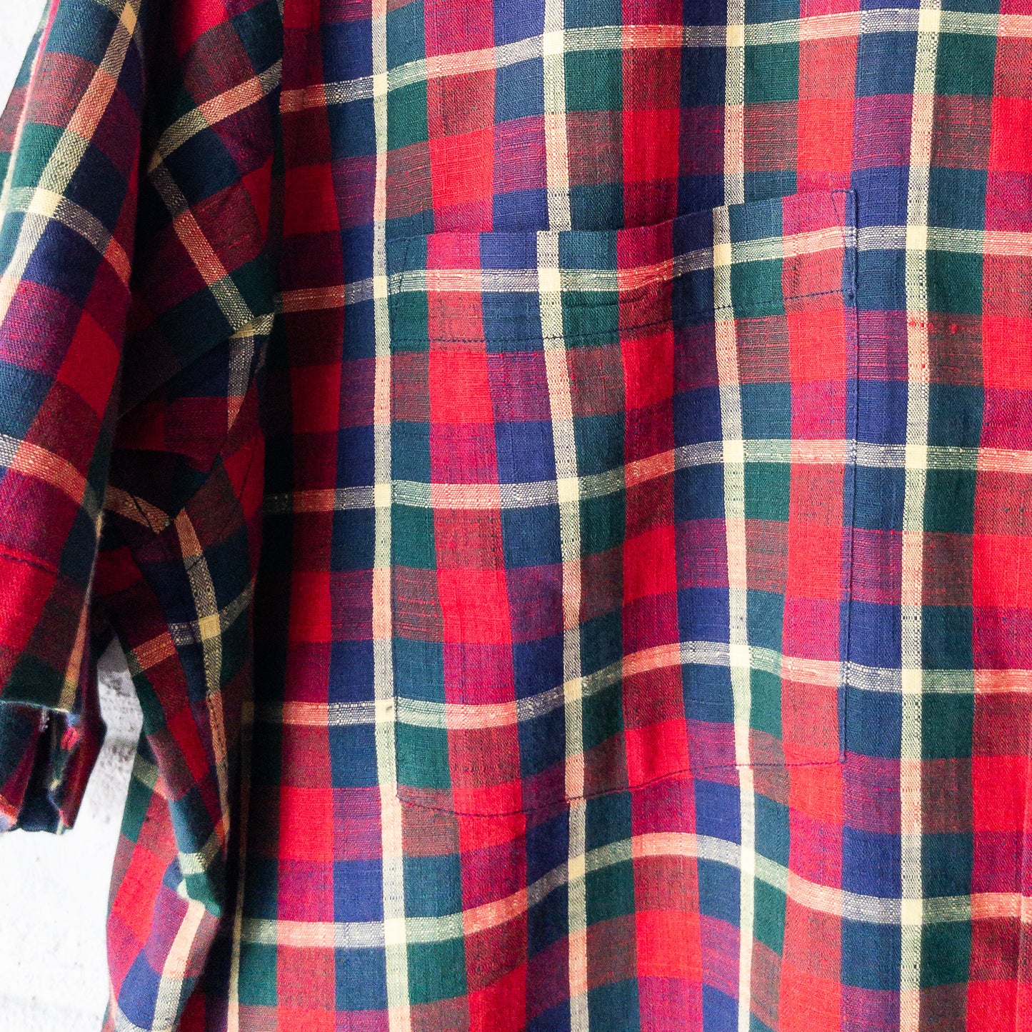 HATHAWAY REGURAR COLOR BOX STYLE CHECK PATEERN 60'S SHORT SLEEVE SHIRTS