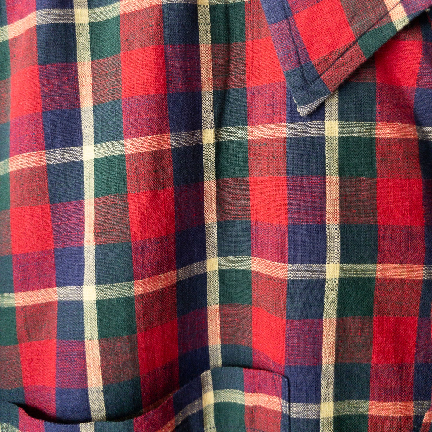 HATHAWAY REGURAR COLOR BOX STYLE CHECK PATEERN 60'S SHORT SLEEVE SHIRTS