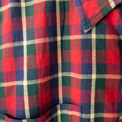 HATHAWAY REGURAR COLOR BOX STYLE CHECK PATEERN 60'S SHORT SLEEVE SHIRTS
