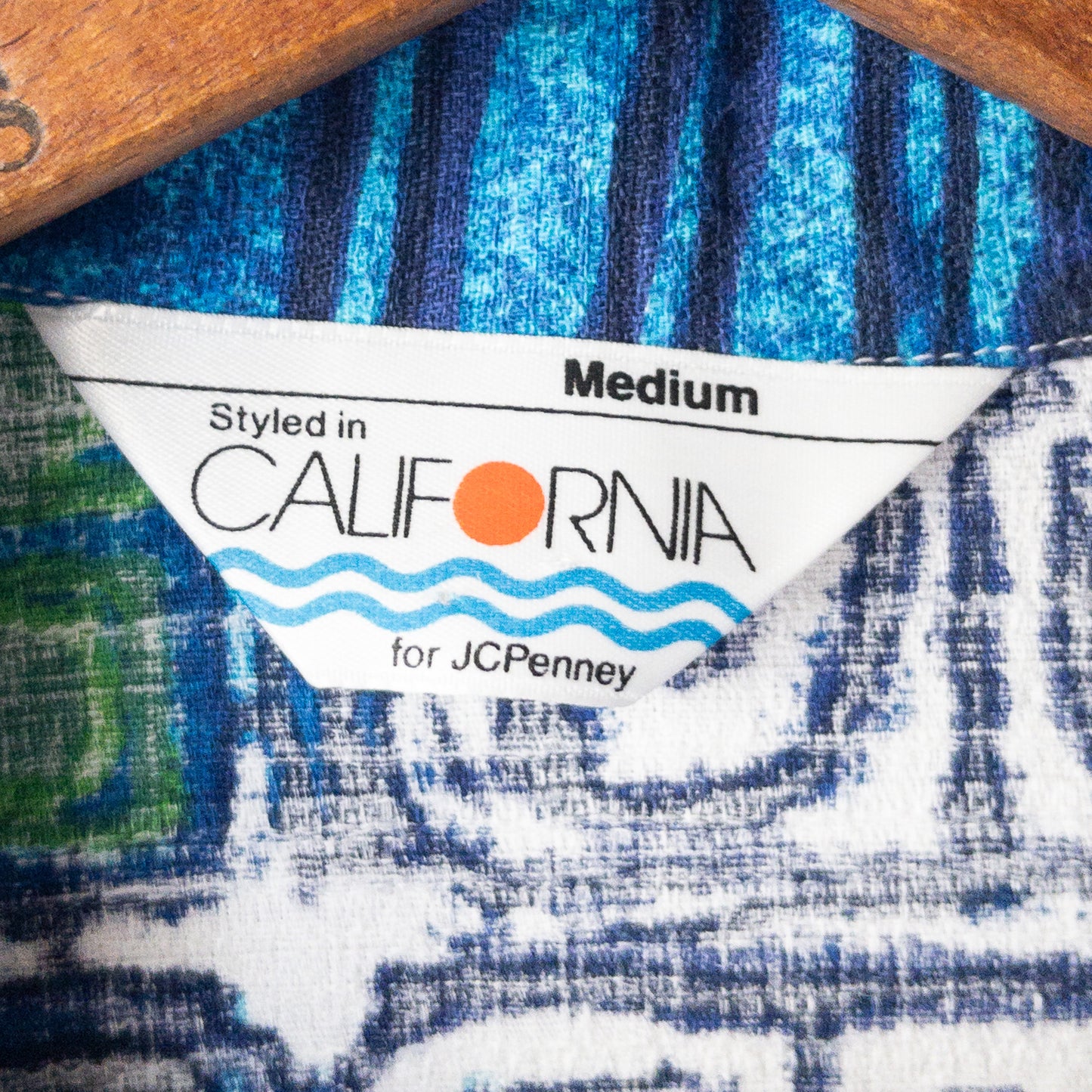 JC PENNEY CALIFORNIA STYLE SHIRTS 70'S BATIK PRINT DEAD STOCK