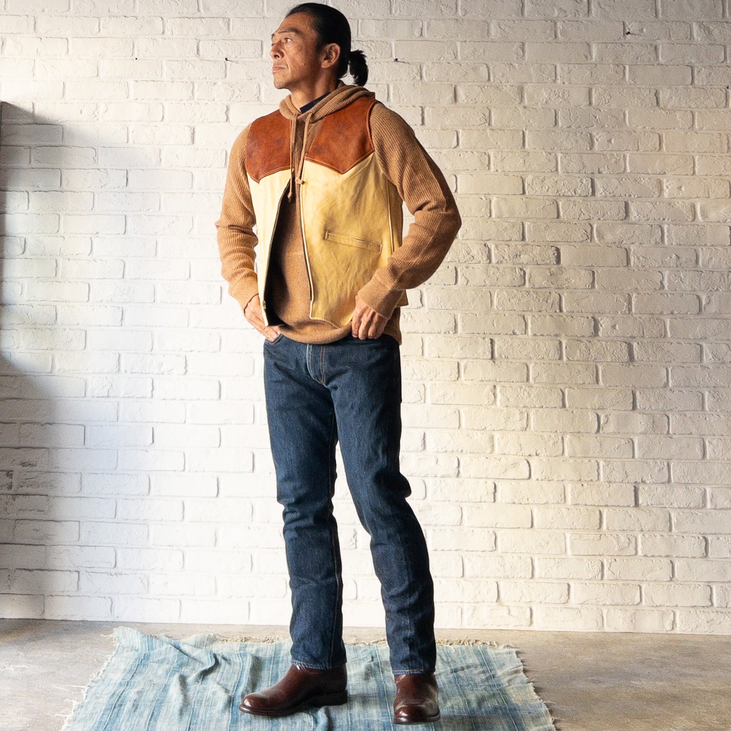 UBER DEER SKIN LEATHER VEST *EXCLUSIVE（別注アイテム）