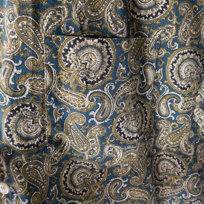 BALSAM PAISLEY PRINT B.D. BOX SHIRTS 50'-60'S DEAD STOCK