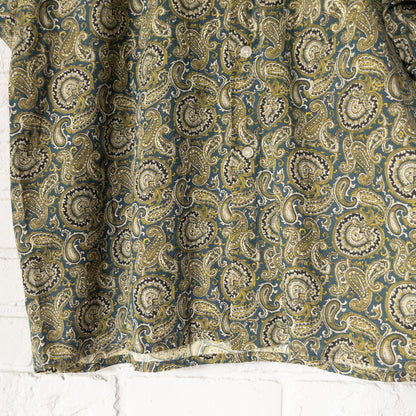 BALSAM PAISLEY PRINT B.D. BOX SHIRTS 50'-60'S DEAD STOCK