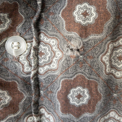 BRENT B.D.FINE PATTERN PRINT SHIRTS 60'S VINTAGE