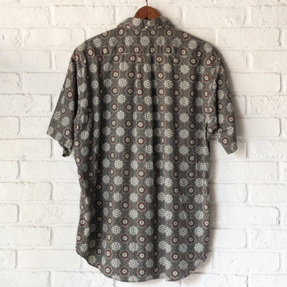 BRENT B.D.FINE PATTERN PRINT SHIRTS 60'S VINTAGE