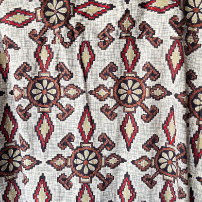 WASH'N WEAR BATIK/FINE PRINT BOX SHIRTS 50'-60'S DEAD STOCK