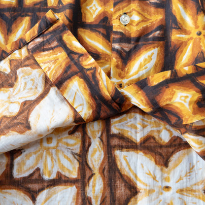 COQUINA COURT BATIK PATTERN OPEN COLOR SHIRTS 50'-60'S NOS