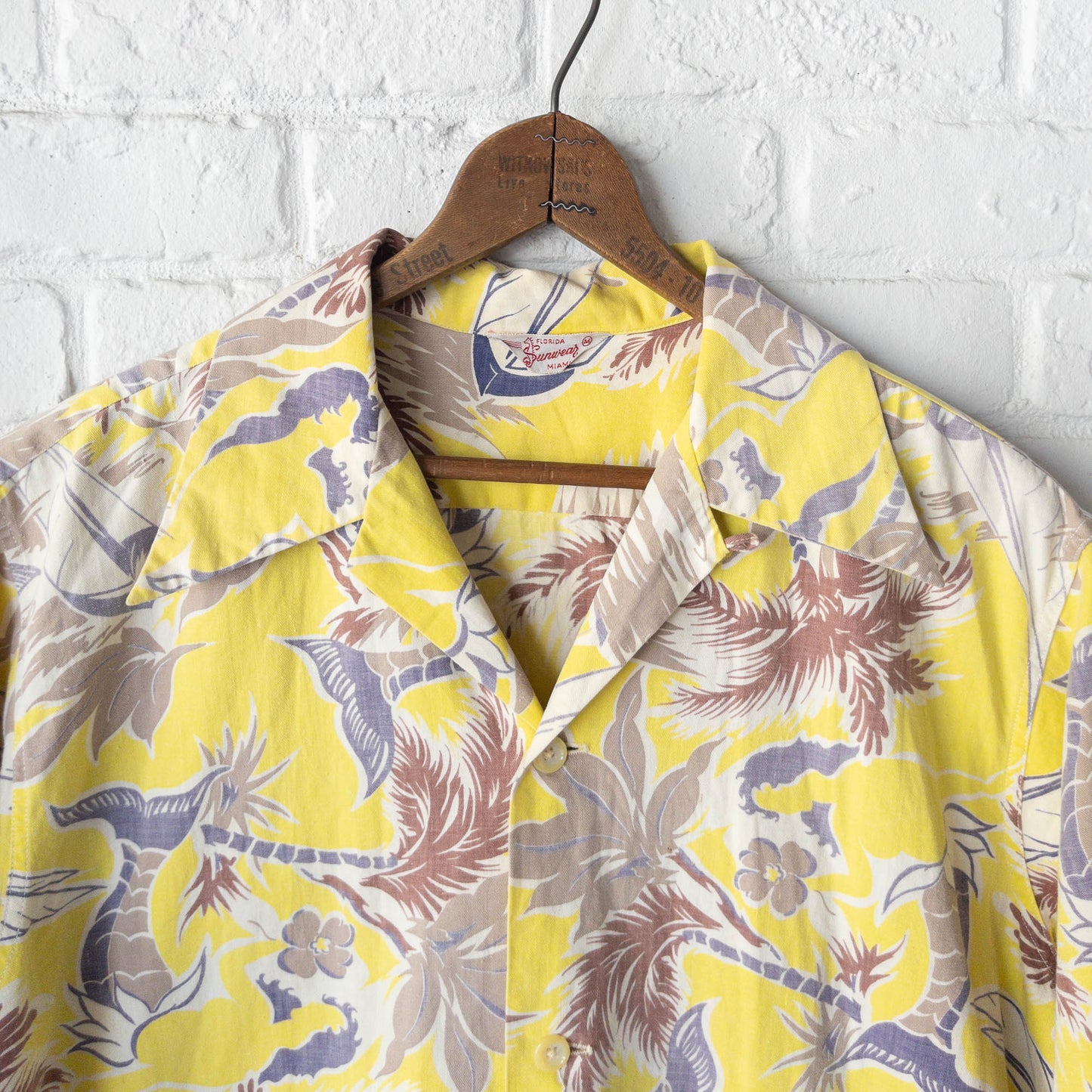 SUNWEAR SHORT SLEEVE SHIRTS JACKET 40'S VINTAGE