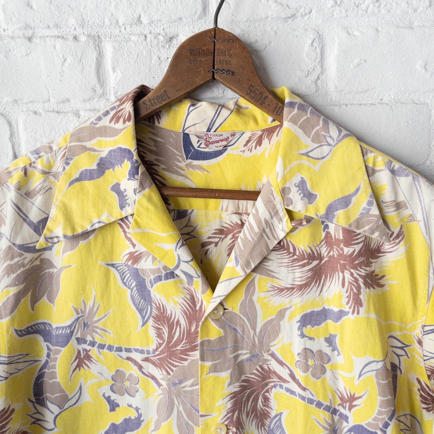 SUNWEAR SHORT SLEEVE SHIRTS JACKET 40'S VINTAGE