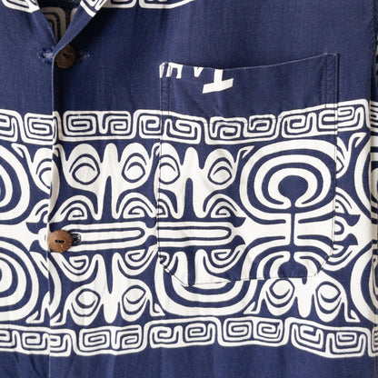 FELIX TAHITI POLINESIAN SAMOADYED INK  PRINT SHIRTS VINTAGE 50'S
