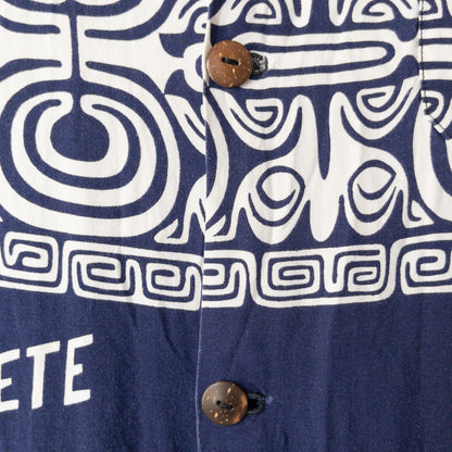FELIX TAHITI POLINESIAN SAMOADYED INK  PRINT SHIRTS VINTAGE 50'S