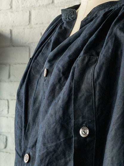 FRENCH SHEPERD'S LINEN SMOCK 1900'S VINTAGE Var.2