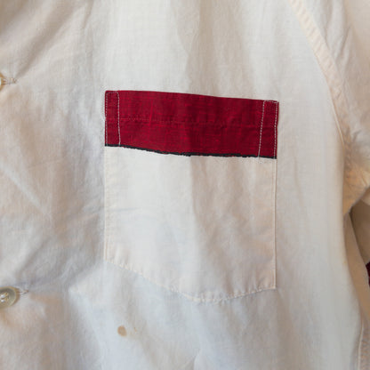 KAUFMANN'S SHIRT-JAC SLEEPWEAR DYED INK PRINT VINTAGE 40'S